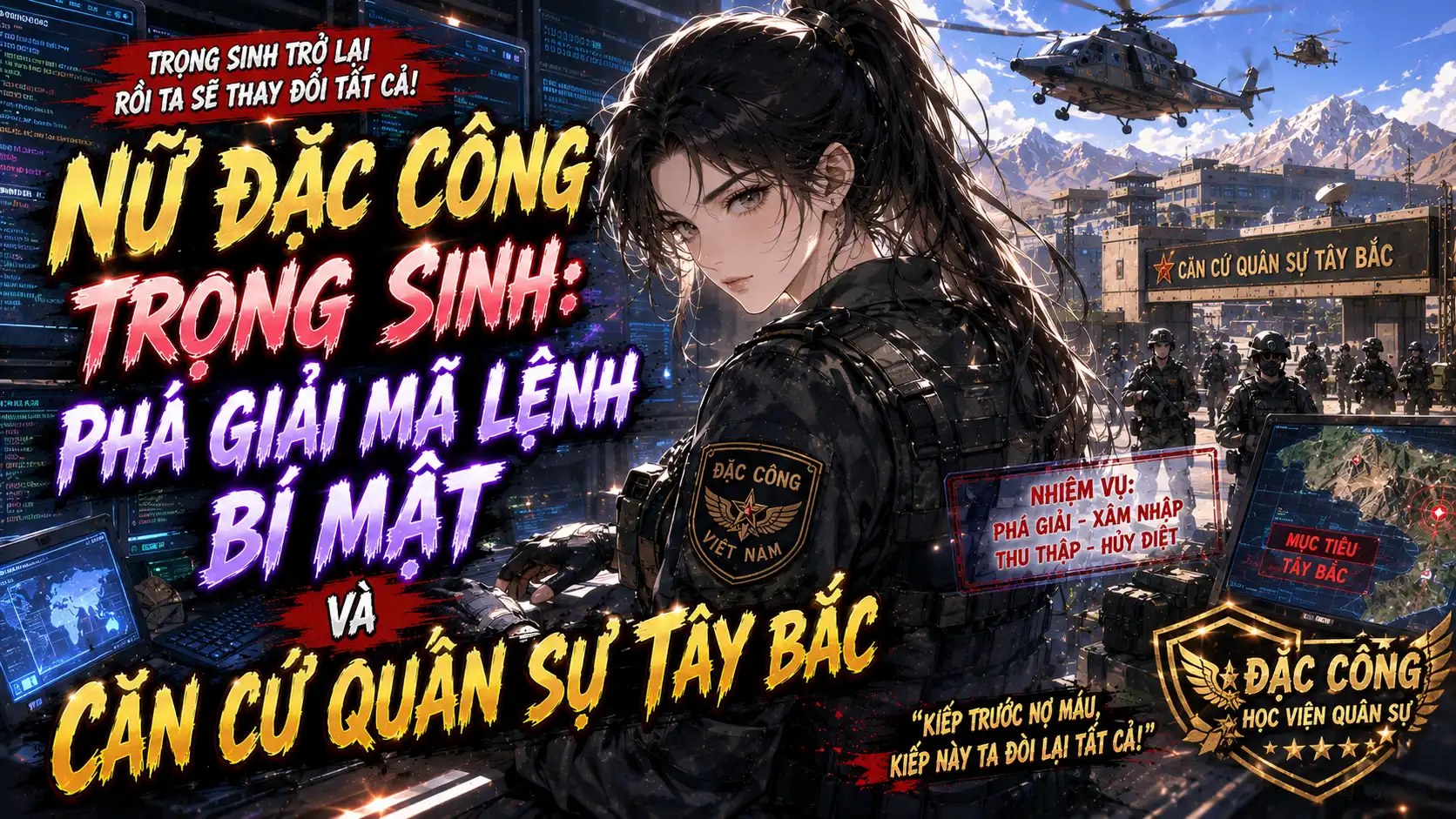 Nữ Đặc Công Trọng Sinh: Phá Giải Mã Lệnh Bí Mật Và Căn Cứ Quân Sự Tây Bắc thumbnail