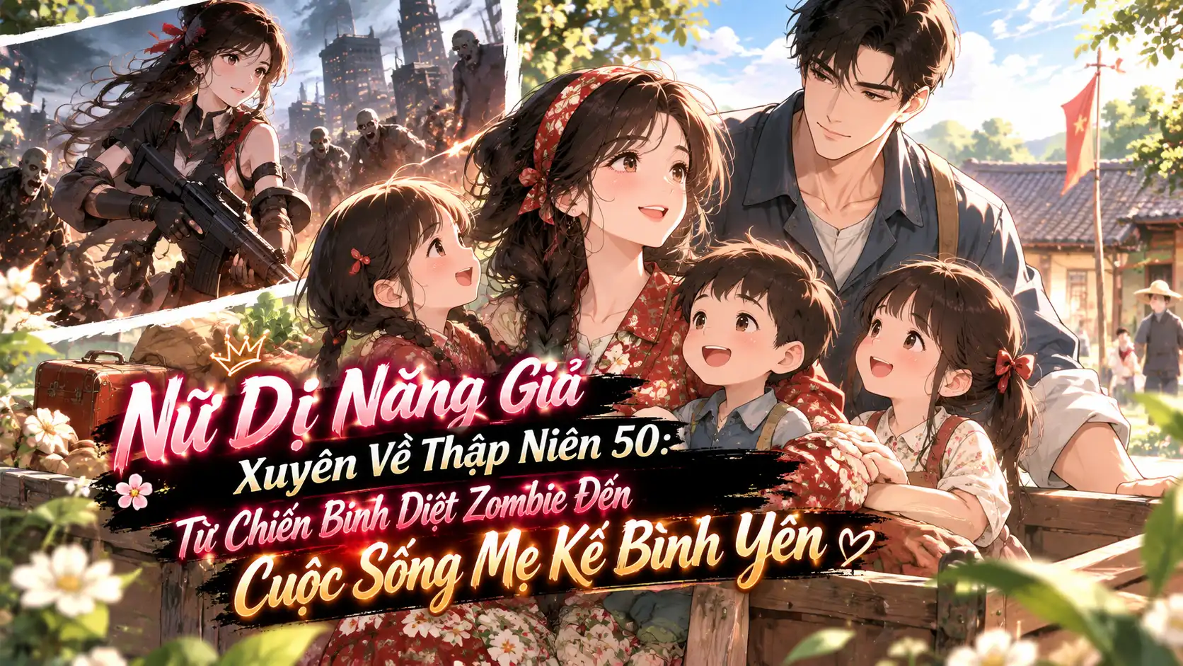 Nữ Dị Năng Giả Xuyên Về Thập Niên 50: Từ Chiến Binh Diệt Zombie Đến Cuộc Sống Mẹ Kế Bình Yên thumbnail