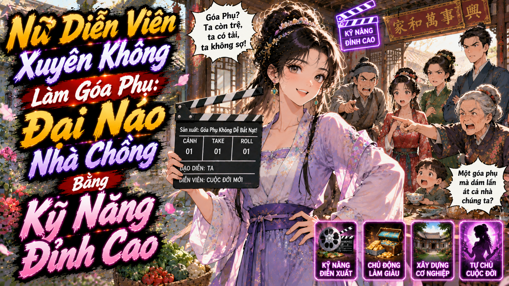 Nữ Diễn Viên Xuyên Không Làm Góa Phụ: Đại Náo Nhà Chồng Bằng Kỹ Năng Đỉnh Cao thumbnail