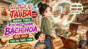 Nữ Thiết Kế Tài Ba Xuyên Không: Mang Theo Không Gian Bách Hóa Đổi Đời Thời Đại Thiếu Thốn cover