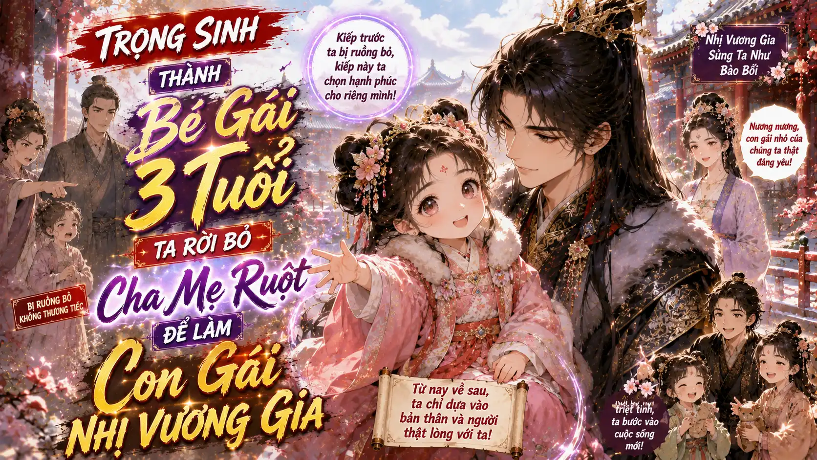 Trọng Sinh Thành Bé Gái 3 Tuổi: Ta Rời Bỏ Cha Mẹ Ruột Để Làm Con Gái Nhị Vương Gia