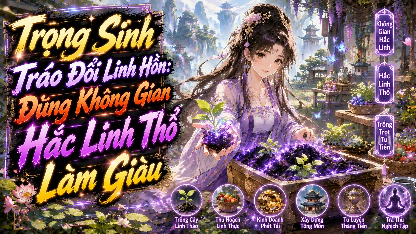 Trọng Sinh Tráo Đổi Linh Hồn: Dùng Không Gian Hắc Linh Thổ Làm Giàu thumbnail