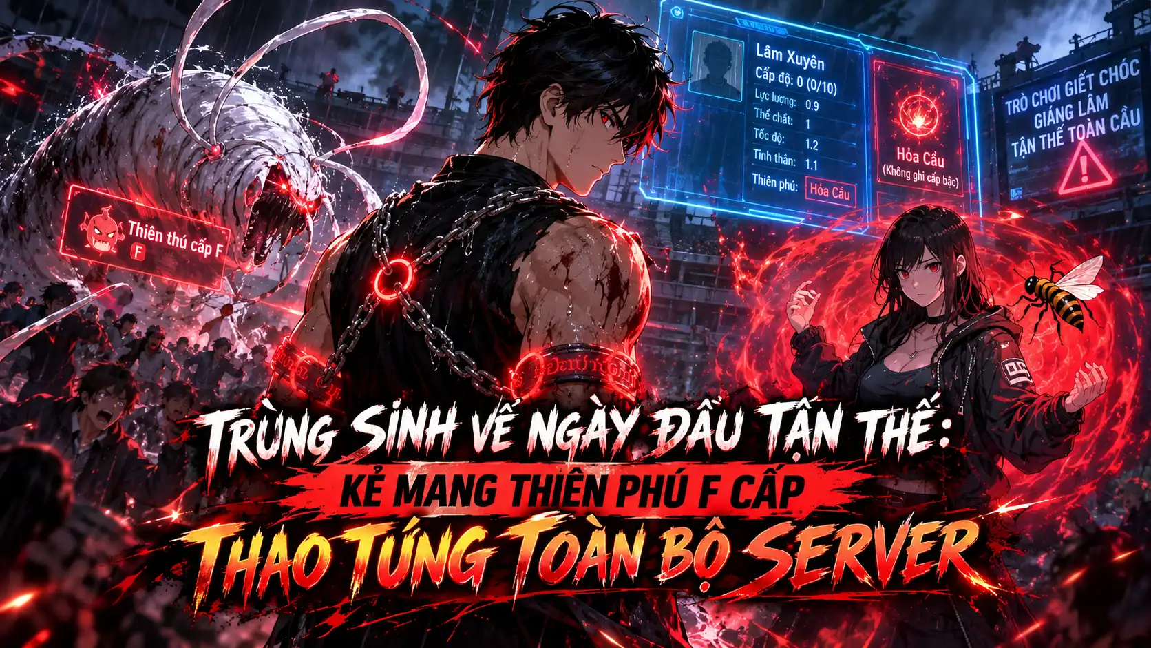 Trùng Sinh Về Ngày Đầu Tận Thế: Kẻ Mang Thiên Phú F Cấp Thao Túng Toàn Bộ Server thumbnail