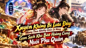 Xuyên Không Bị Lưu Đày: Mang Theo Không Gian Dị Năng Gom Sạch Kho Báu Hoàng Cung Nuôi Phu Quân cover