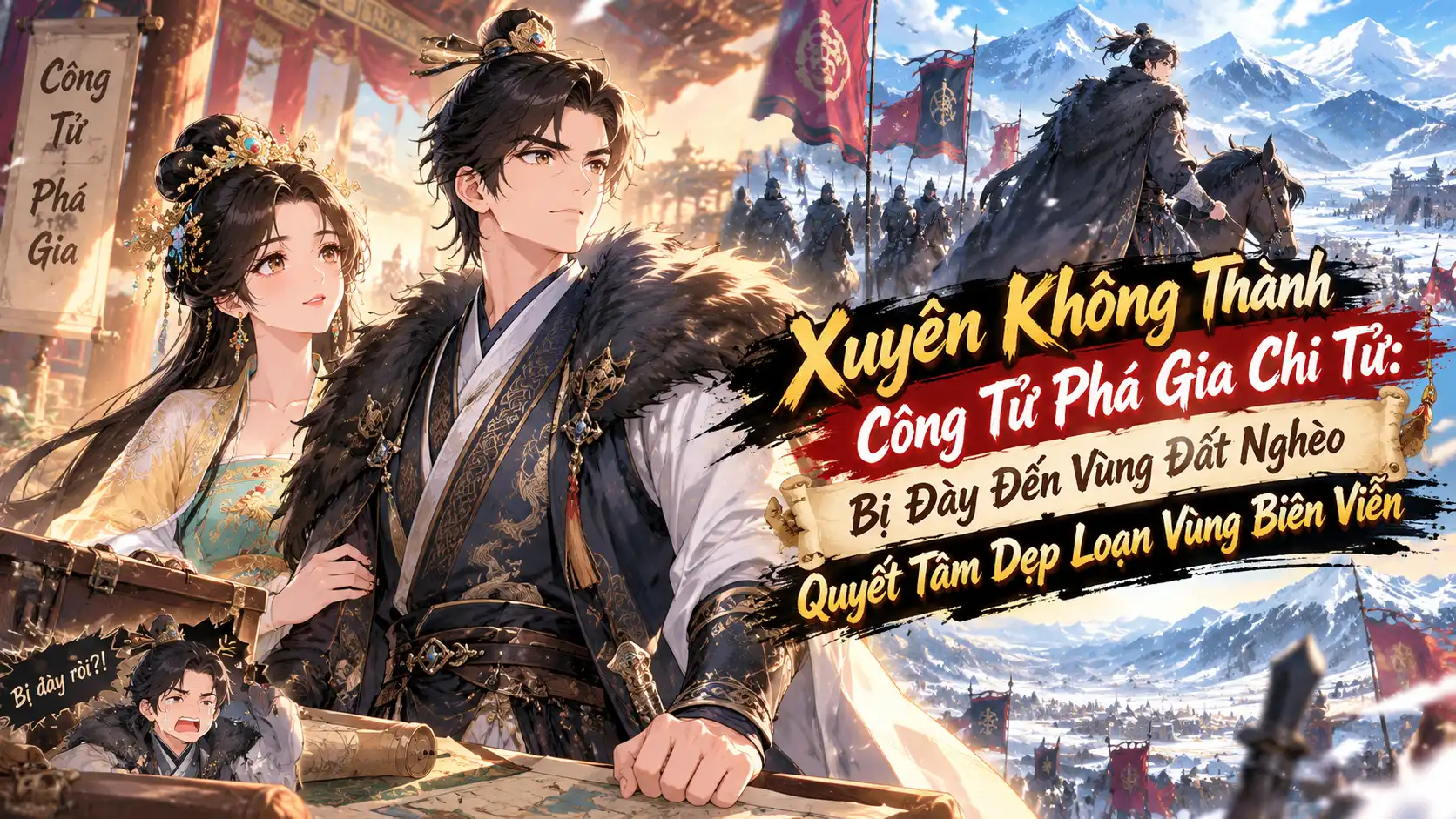 Xuyên Không Thành Công Tử Phá Gia Chi Tử; Bị Đày Đến Vùng Đất Nghèo Quyết Tâm Dẹp Loạn Vùng Biên Viễn thumbnail