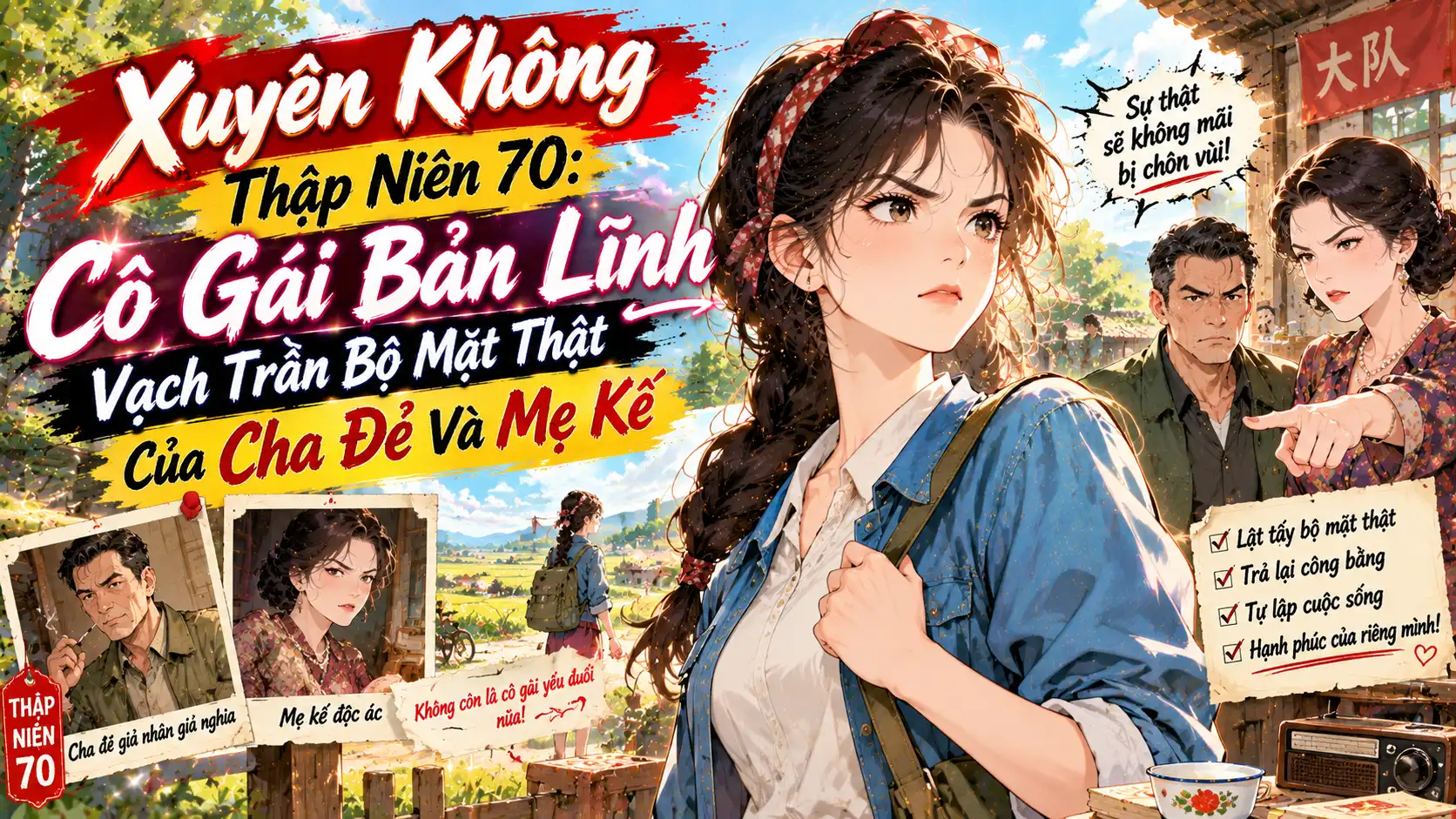 Xuyên Không Thập Niên 70: Cô Gái Bản Lĩnh Vạch Trần Bộ Mặt Thật Của Cha Đẻ Và Mẹ Kế thumbnail