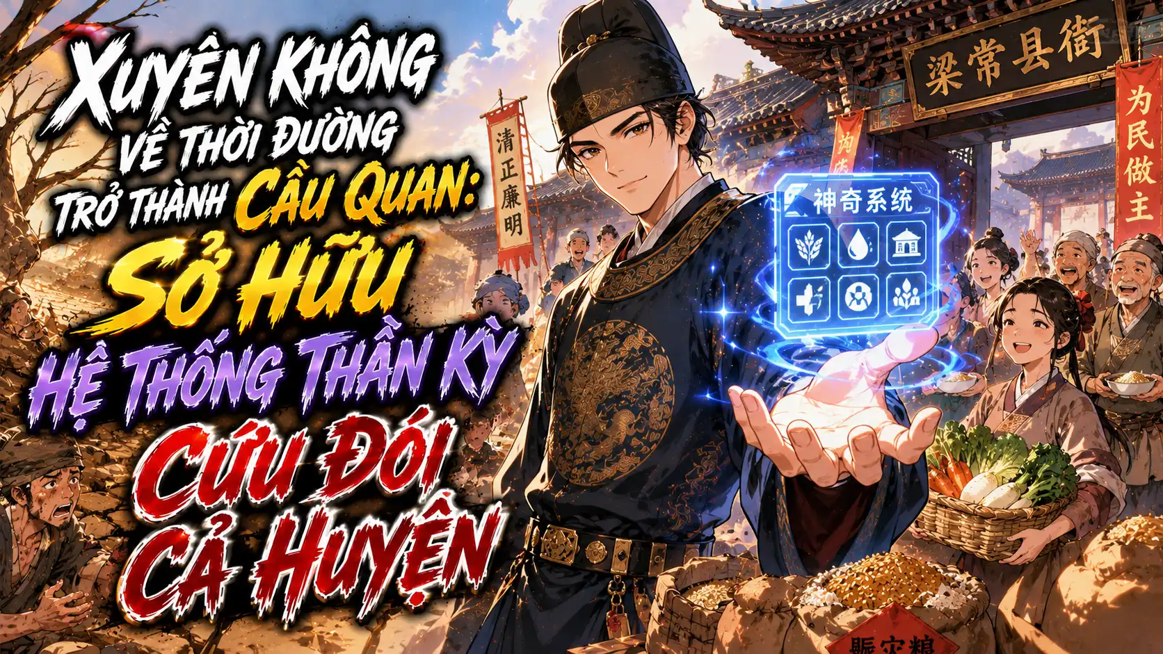 Xuyên Không Về Thời Đường Trở Thành Cẩu Quan: Sở Hữu Hệ Thống Thần Kỳ Cứu Đói Cả Huyện