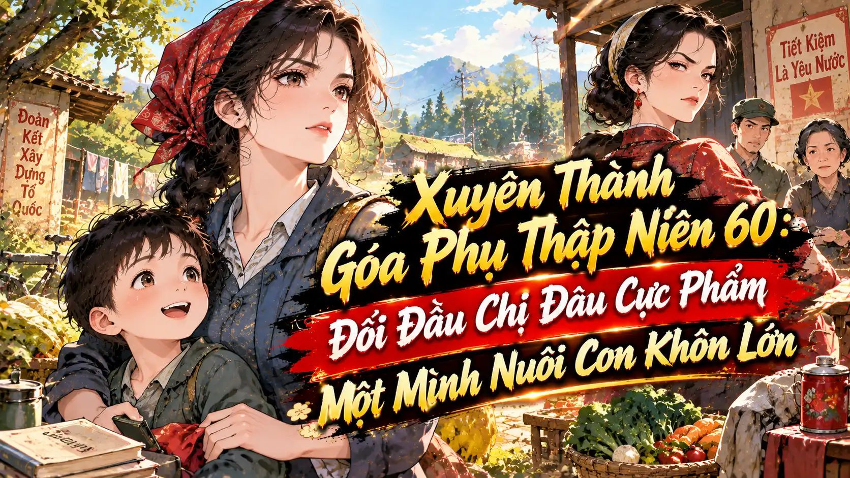 Xuyên Thành Góa Phụ Thập Niên 60: Đối Đầu Chị Dâu Cực Phẩm Một Mình Nuôi Con Khôn Lớn