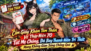CẦM GIẤY KHÁM TÂM THÂN VỀ THẬP NIÊN 70 ĐÁ BAY THANH NIÊN TRI THỨC MANG KHÔNG GIAN SỦNG CHỒNG QUÈ thumbnail