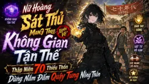 NỮ HOÀNG SÁT THỦ MANG THEO KHÔNG GIAN XUYÊN VỀ NĂM 70 DÙNG NẮM ĐẤM QUẬY TUNG NÔNG THÔN cover
