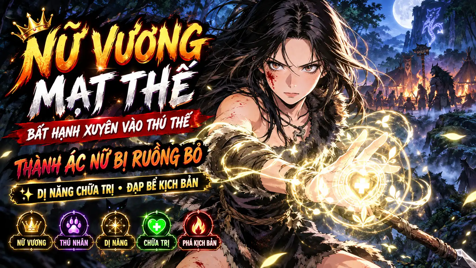 NỮ VƯƠNG MẠT THẾ XUYÊN VÀO THÚ THẾ THÀNH ÁC NỮ BỊ RUỒNG BỎ DÙNG DỊ NĂNG CHỮA TRỊ ĐẠP ĐỔ KỊCH BẢN thumbnail