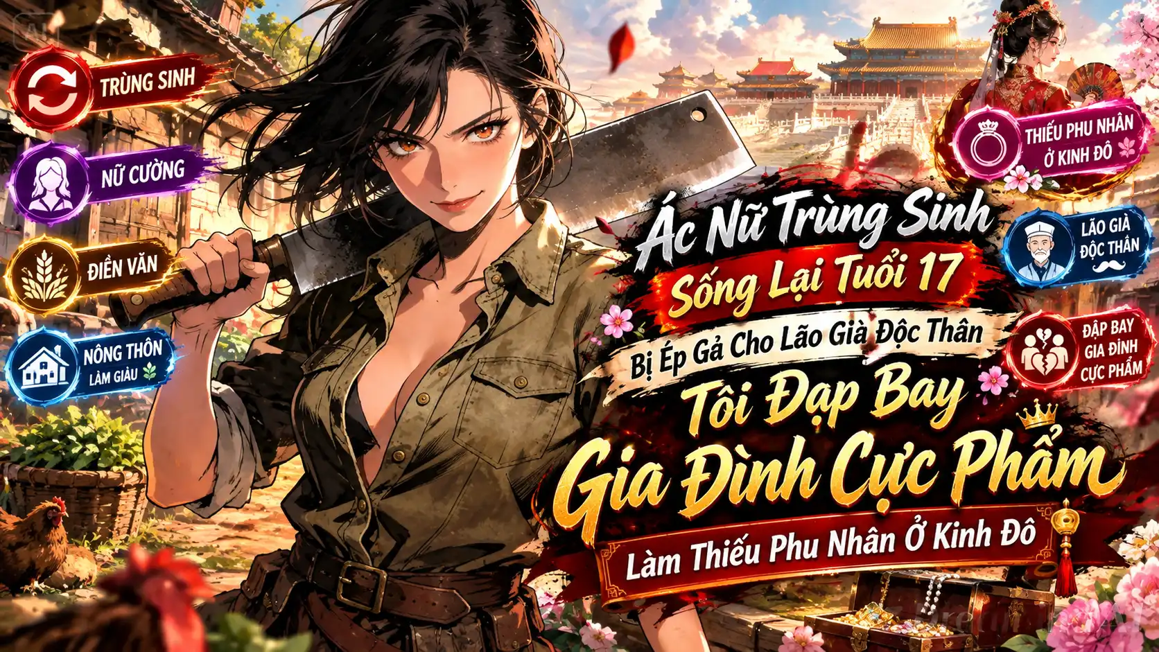 ÁC NỮ TRÙNG SINH SỐNG LẠI TUỔI 17 BỊ ÉP GẢ CHO LÃO GIÀ ĐỘC THÂN TÔI ĐẠP BAY GIA ĐÌNH CỰC PHẨM thumbnail