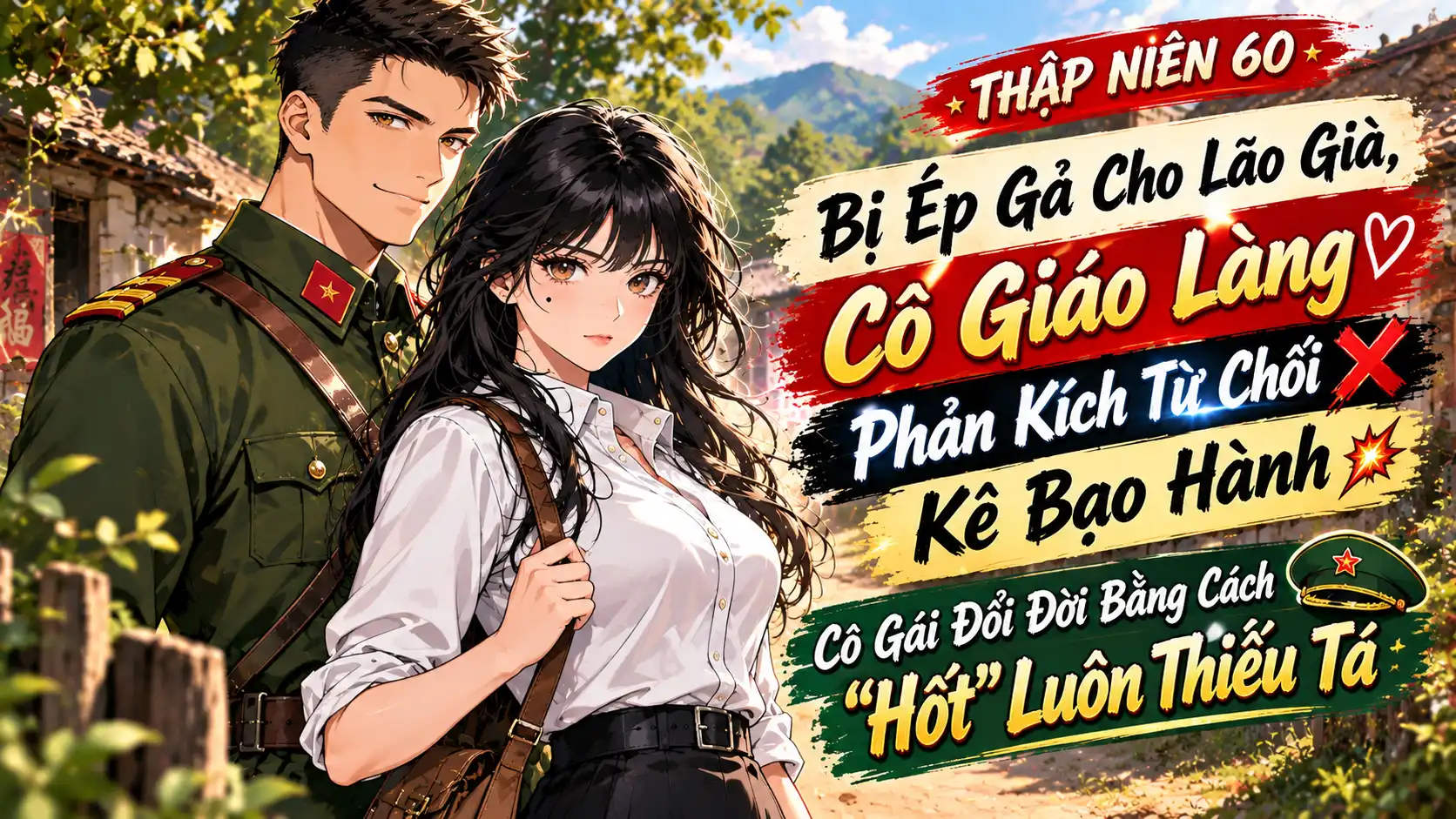 Bị Ép Gả Cho Lão Già Cô Giáo Làng Phản Kích Từ Chối Đổi Đời Bằng Cách Hốt Luôn Thiếu Tá