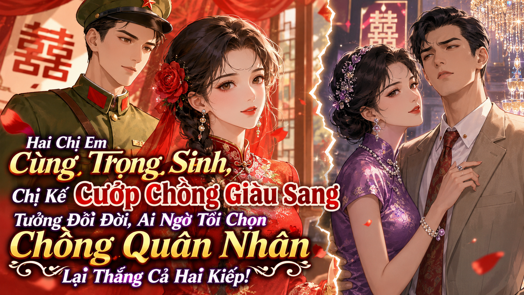 Hai chị em cùng trọng sinh, chị kế cướp chồng giàu sang tưởng đổi đời ai ngờ tôi chọn chồng quân nhân lại thumbnail