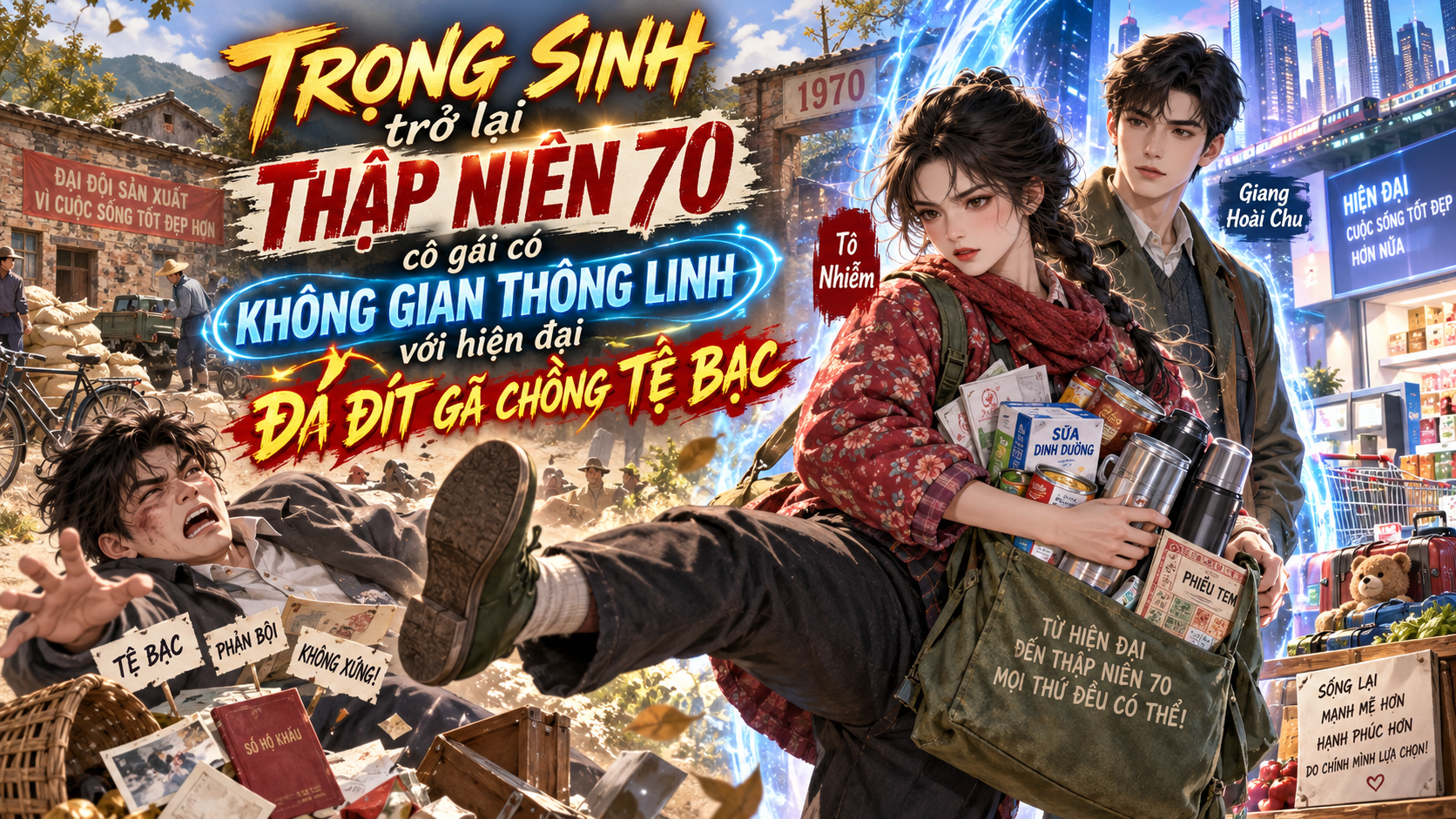 Trọng sinh trở lại thập niên 70 cô gái có không gian thông linh với hiện đại đá đít gã chồng tệ bạc thumbnail