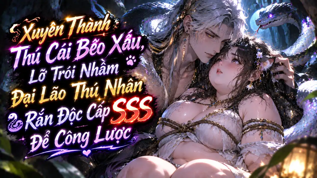 Xuyên Thành Thú Cái Béo Xấu, Lỡ Trói Nhầm Đại Lão Thú Nhân Rắn Độc Cấp SSS Để Công Lược thumbnail