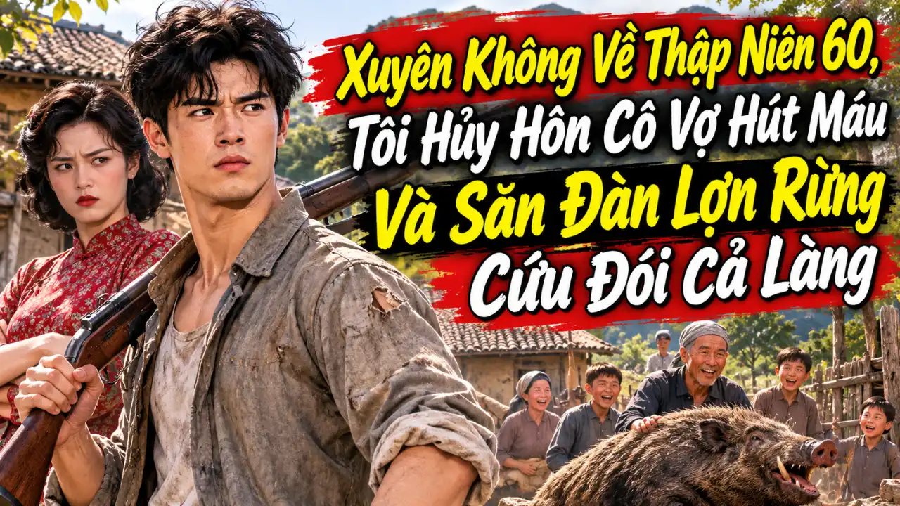 Xuyên Không Về Thập Niên 60, Tôi Hủy Hôn Cô Vợ Hút Máu Và Săn Đàn Lợn Rừng Cứu Đói Cả Làng