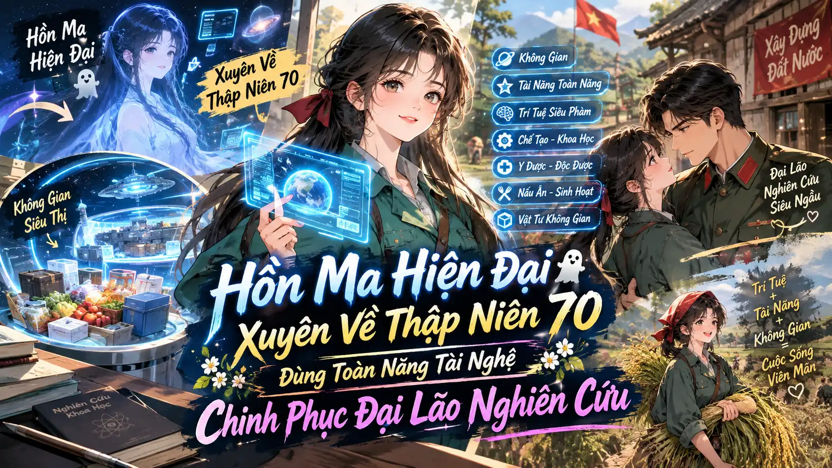 Hồn Ma Hiện Đại Xuyên Về Thập Niên 70 Dùng Toàn Năng Tài Nghệ Chinh Phục Đại Lão Nghiên Cứu thumbnail