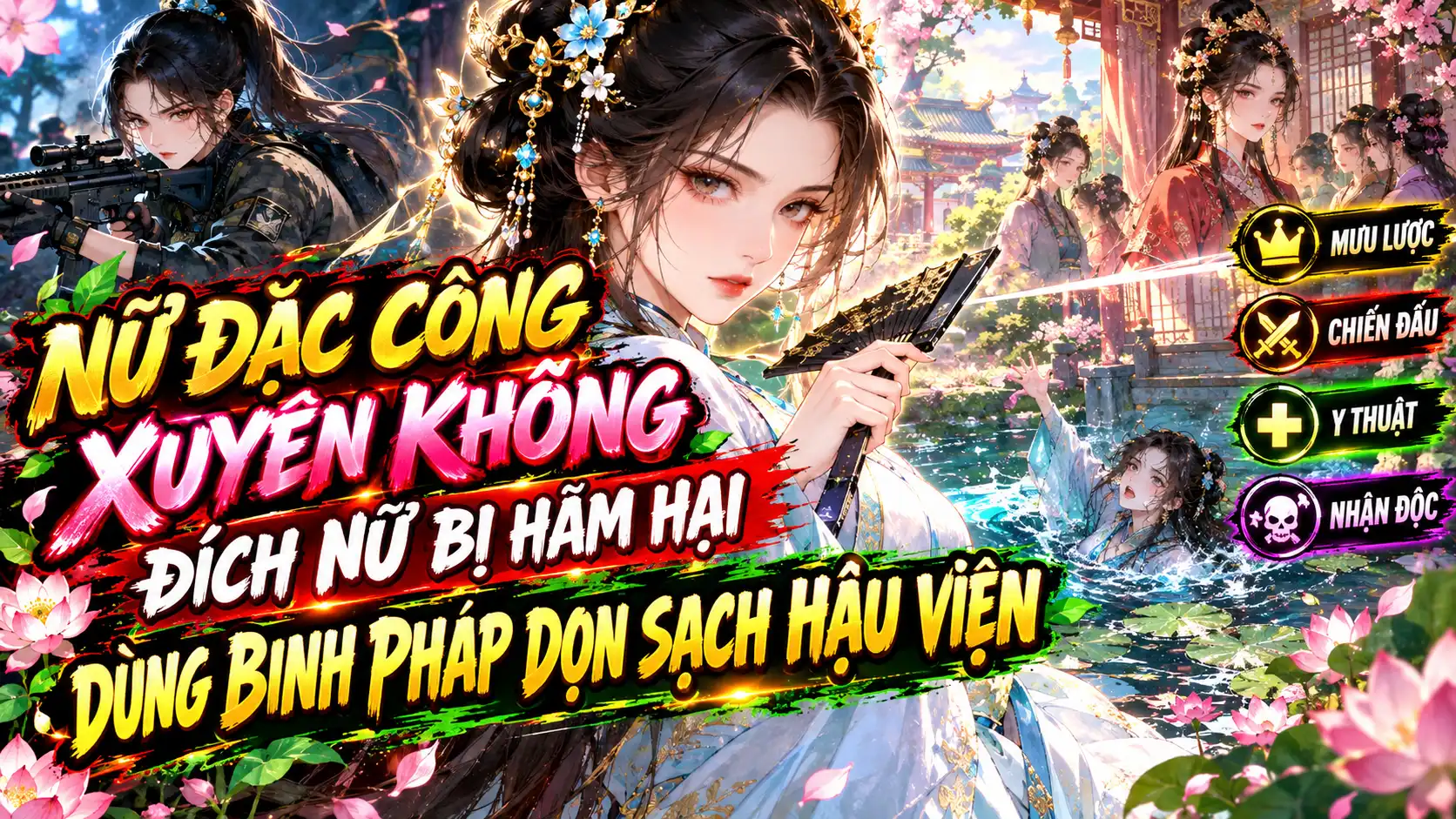 Nữ Đặc Công Xuyên Không Thành Đích Nữ Bị Hãm Hại Xuống Hồ Nàng Dùng Binh Pháp Dọn Sạch Hậu Viên thumbnail