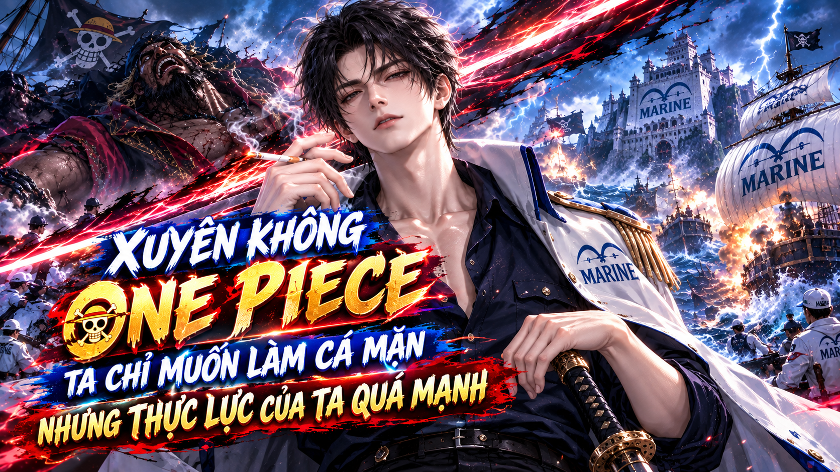 XUYÊN KHÔNG ONE PIECE, TA CHỈ MUỐN LÀM CÁ MẶN NHƯNG THỰC LỰC CỦA TA QUÁ MẠNH thumbnail