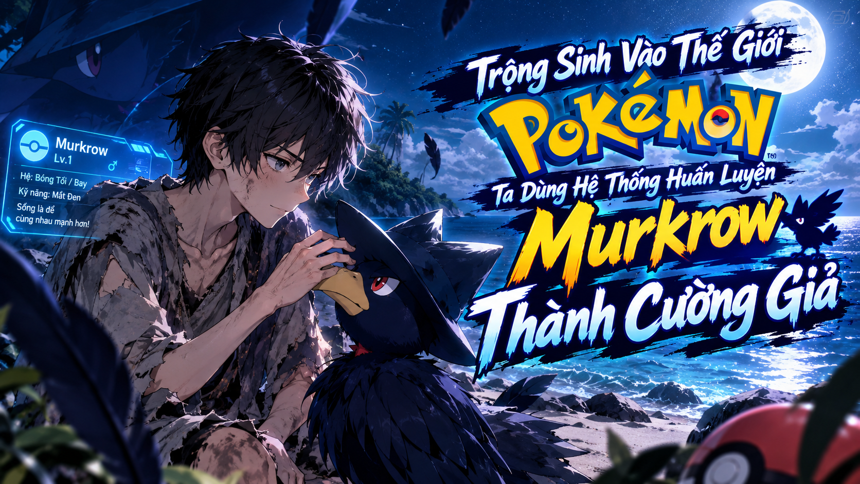 Trọng Sinh Vào Thế Giới Pokémon, Ta Dùng Hệ Thống Huấn Luyện Murkrow Thành Cường Giả thumbnail