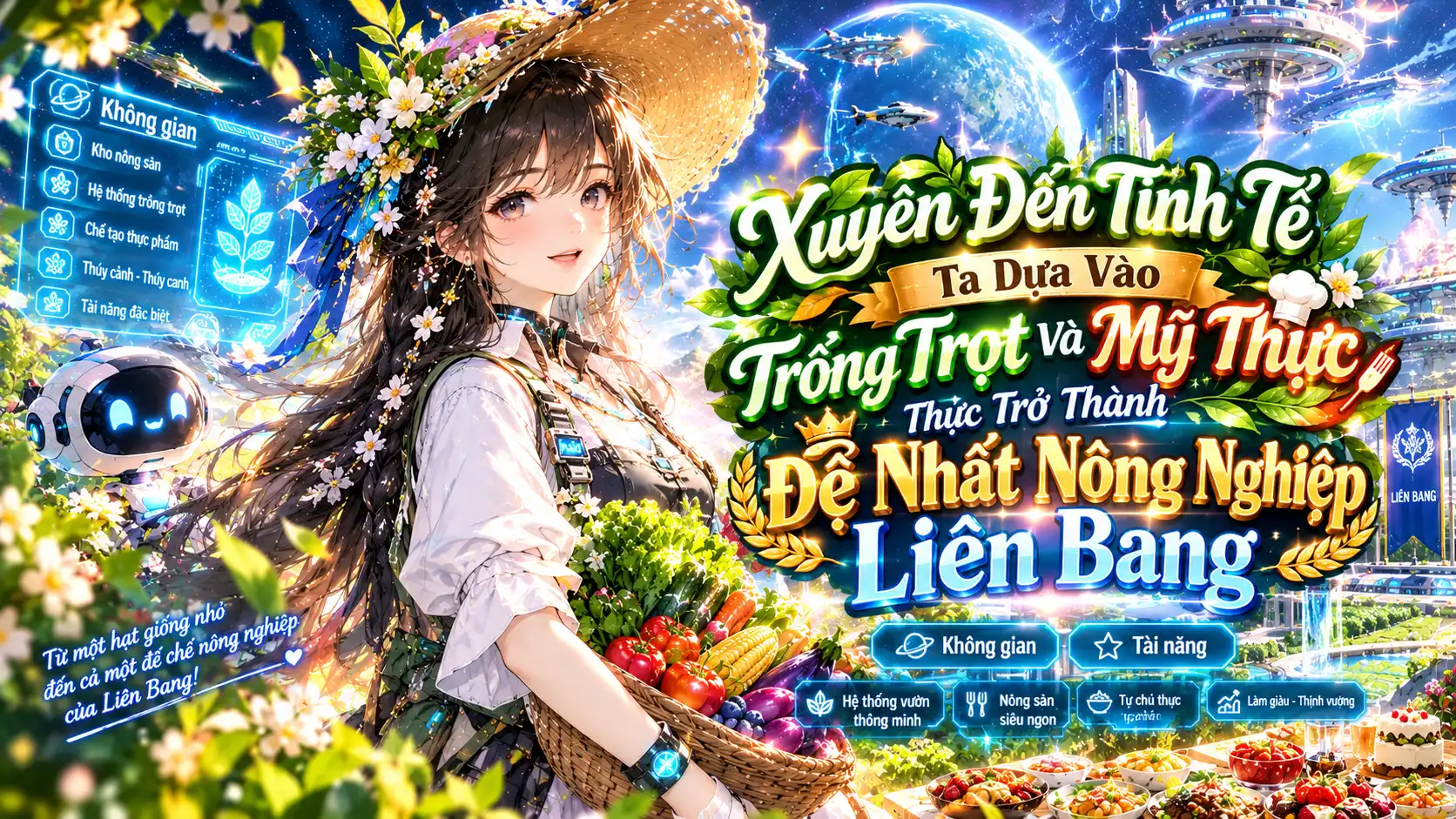 Xuyên Đến Tinh Tế Ta Dựa Vào Trồng Trọt Và Mỹ Thực Thực Trở Thành Đệ Nhất Nông Nghiệp Liên Bang thumbnail