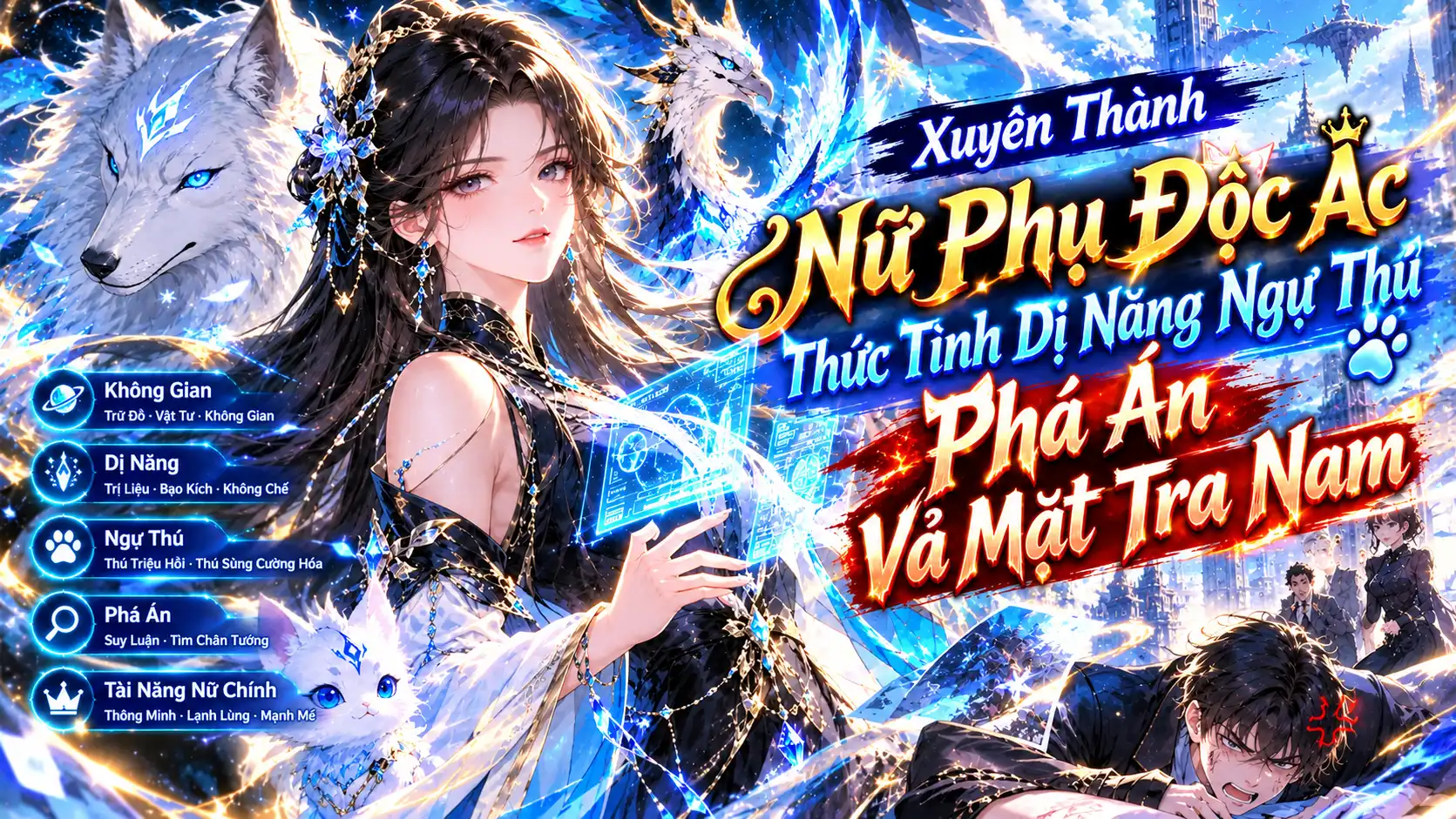 Xuyên Thành Nữ Phụ Độc Ác Thức Tỉnh Dị Năng Ngự Thú Phá Án Vả Mặt Tra Nam thumbnail