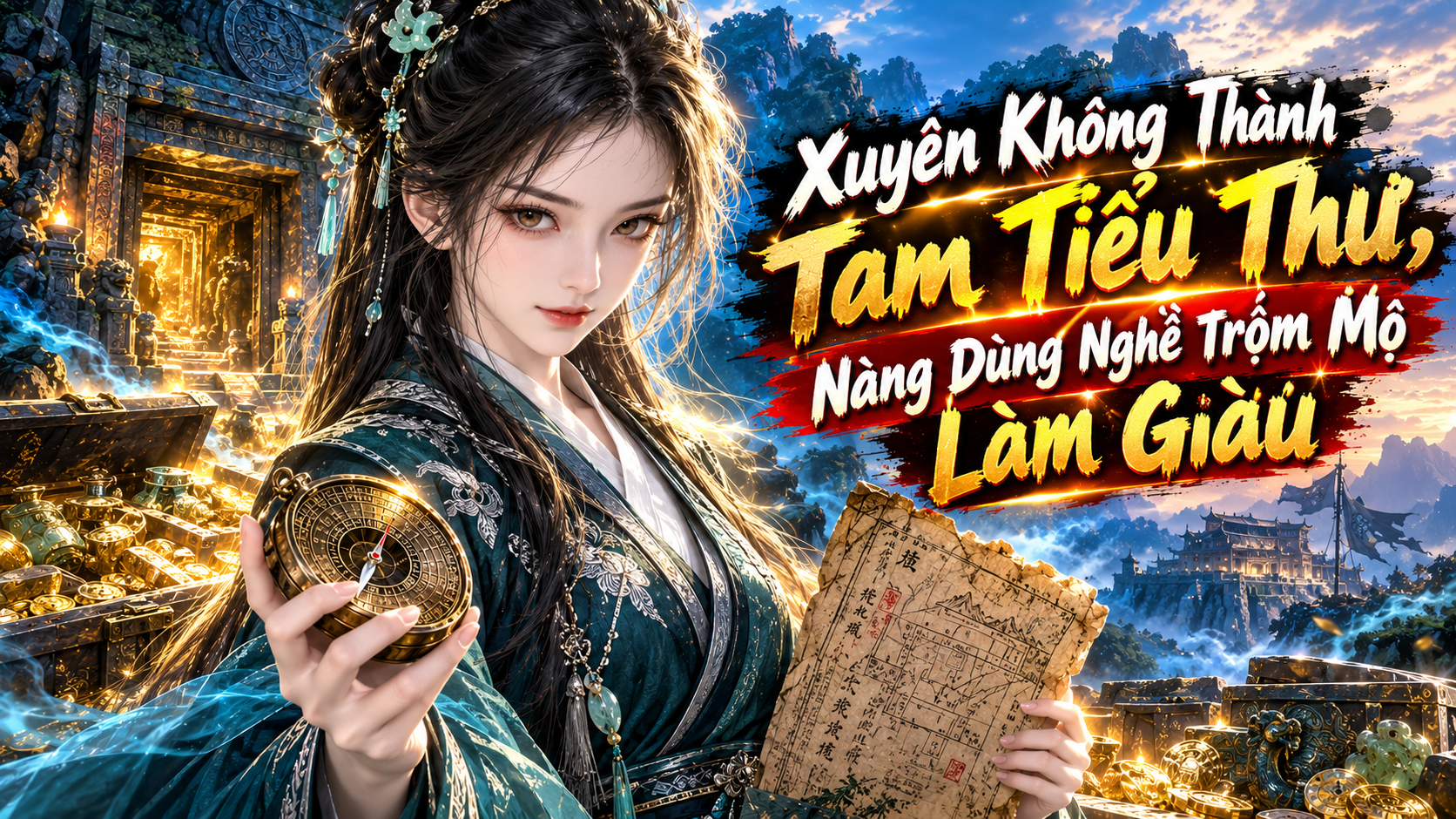 Xuyên Không Thành Tam Tiểu Thư, Nàng Dùng Nghề Trộm Mộ Làm Giàu thumbnail
