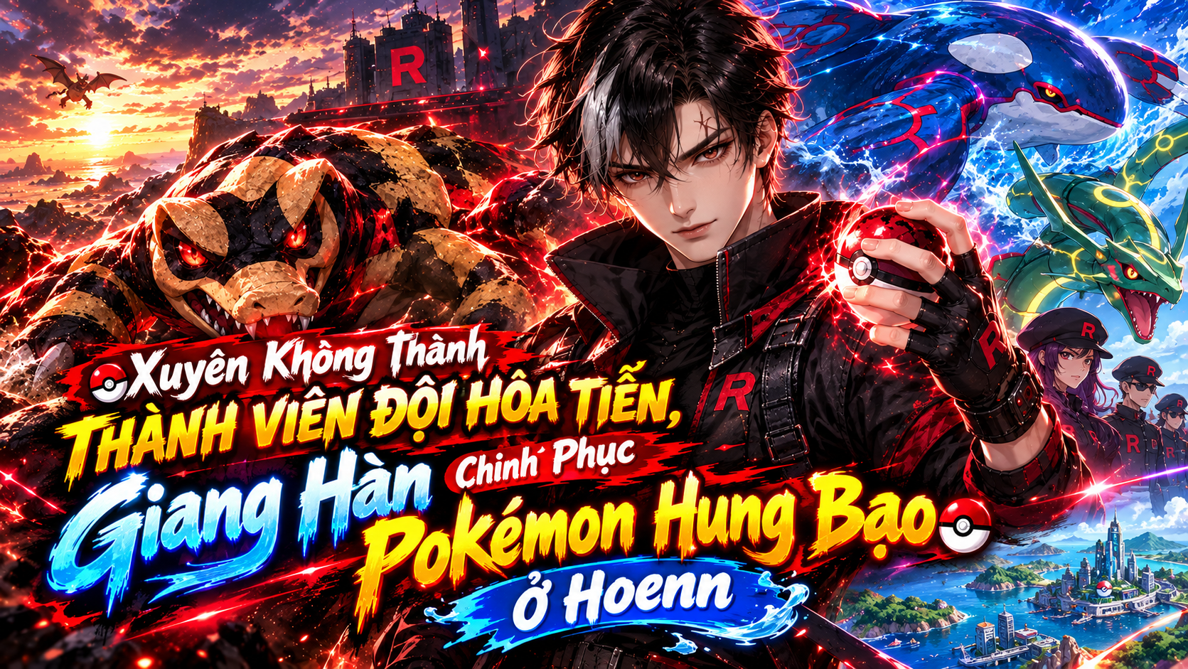 Xuyên Không Thành Thành Viên Đội Hỏa Tiễn, Giang Hàn Chinh Phục Pokémon Hung Bạo Ở Hoenn thumbnail