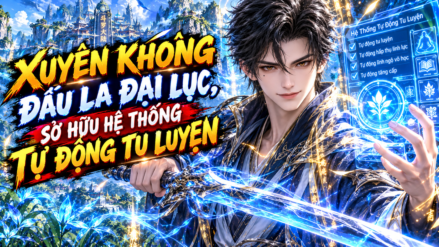XUYÊN KHÔNG ĐẤU LA ĐẠI LỤC, SỞ HỮU HỆ THỐNG TỰ ĐỘNG TU LUYỆN thumbnail